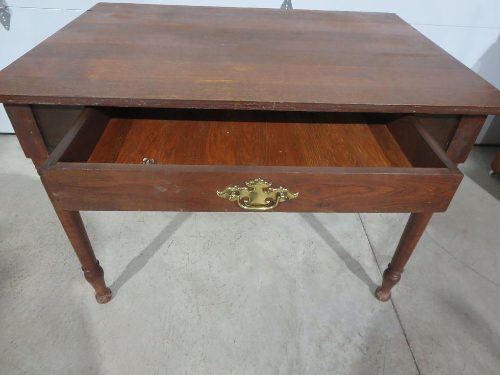 Thumbnail: Oak Table w/ One Drawer