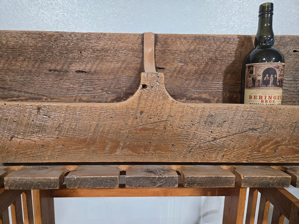 Thumbnail: Large Rustic Wine & Wine Glass Rack Wall Holder #2