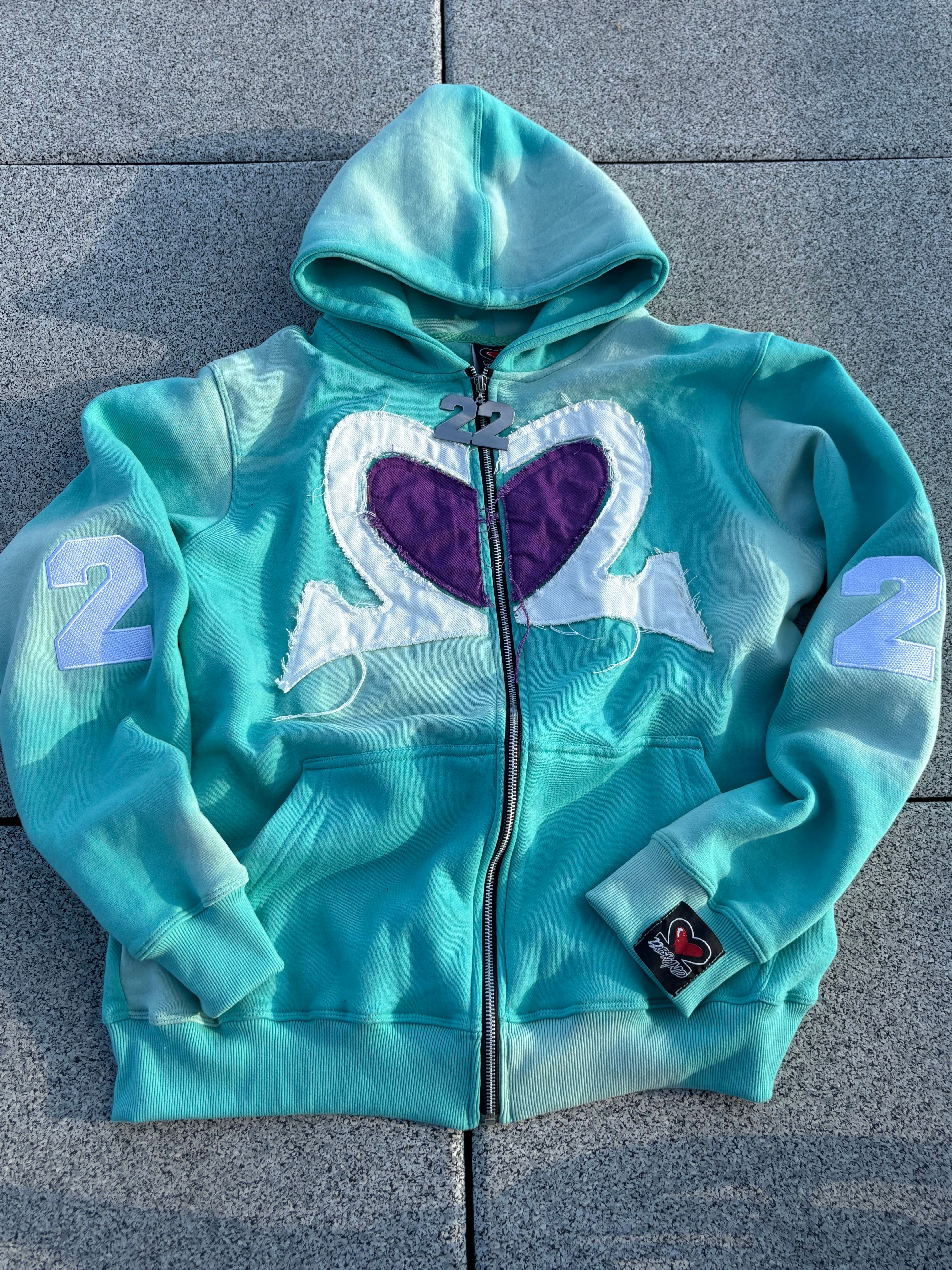 Turquoise 22 Zip Up