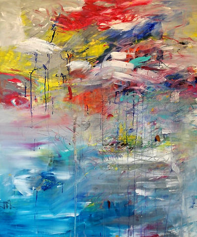 Composizione re35_7 - mixed media on canvas , 120x100 cm