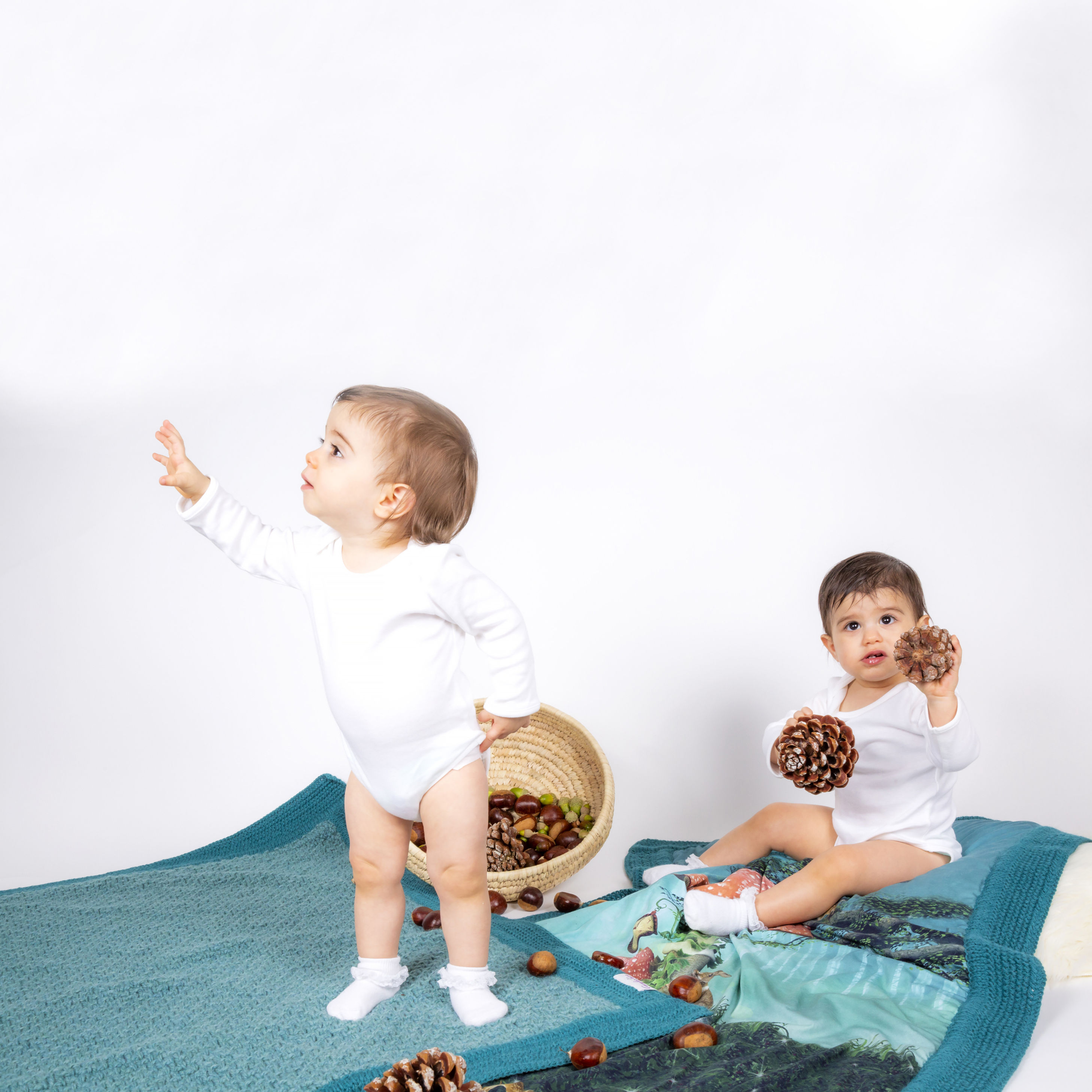 Couverture avec doublure pour bébé "Forêt magique" 80x118cm