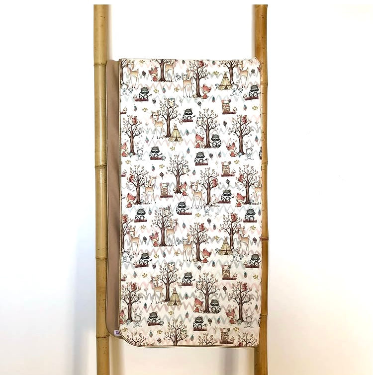 Couverture bébé "Les amis de la foret Indienne"