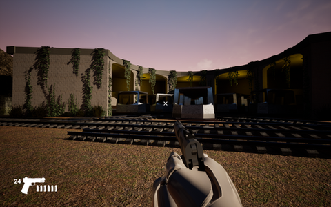 Final Screenshots of Train Station Game