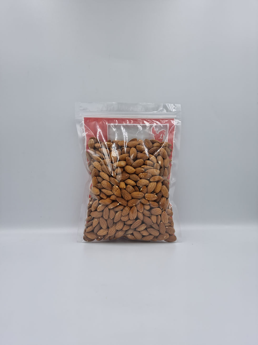 Thumbnail: Ready-to-eat baked almonds in clear ziploc packaging (front)