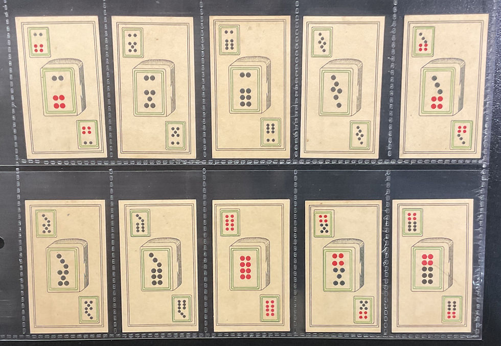 Thumbnail: Hwaching Chinese Dominoes Chinese Issue Cigarette Cards