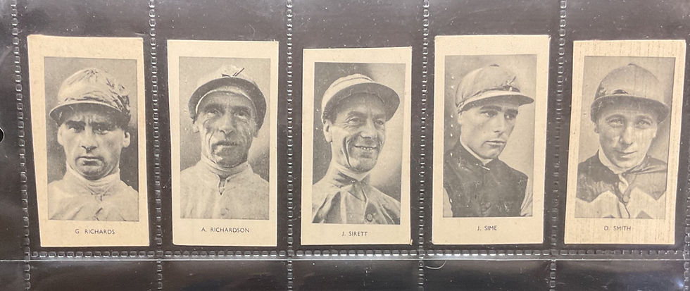 Thumbnail: Phillips Jockeys Sports Package Issue Cigarette Cards