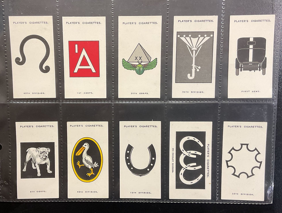 Thumbnail: Players Army Corps & Divisional Signs 2nd Series Cigarette Cards