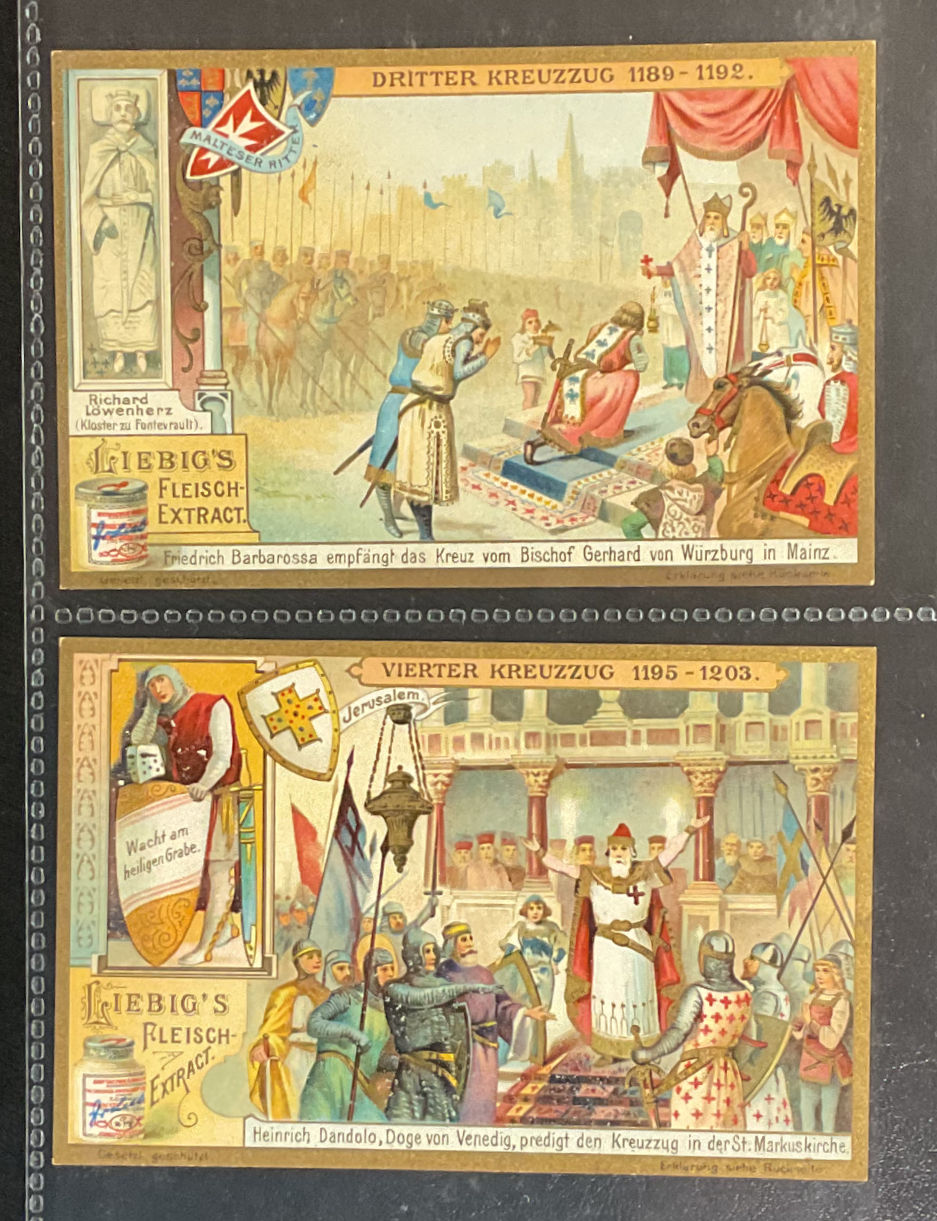 Thumbnail: Liebig The Crusades 111 S811 Trade Cards