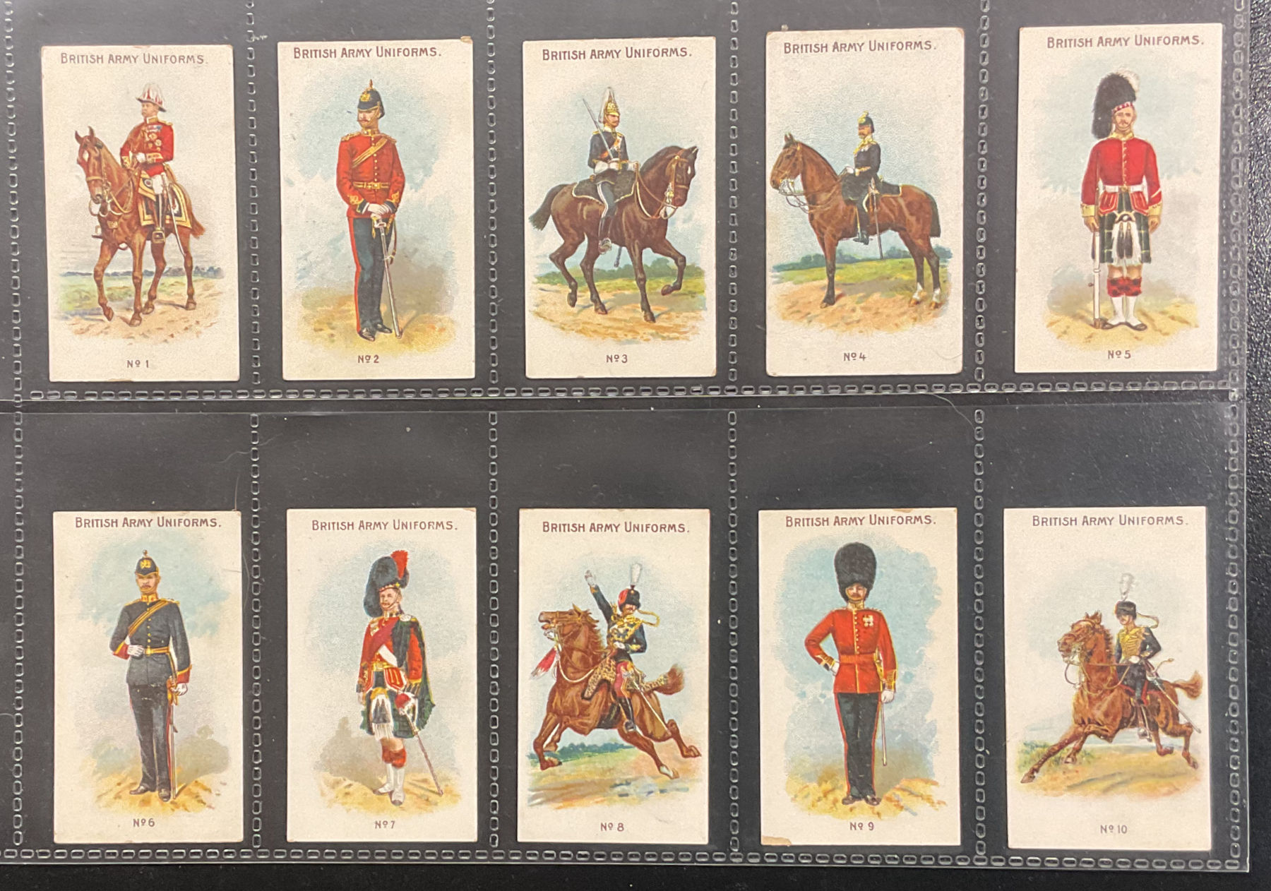 Wills Wild Woodbine British Army Uniforms Cigarette Cards