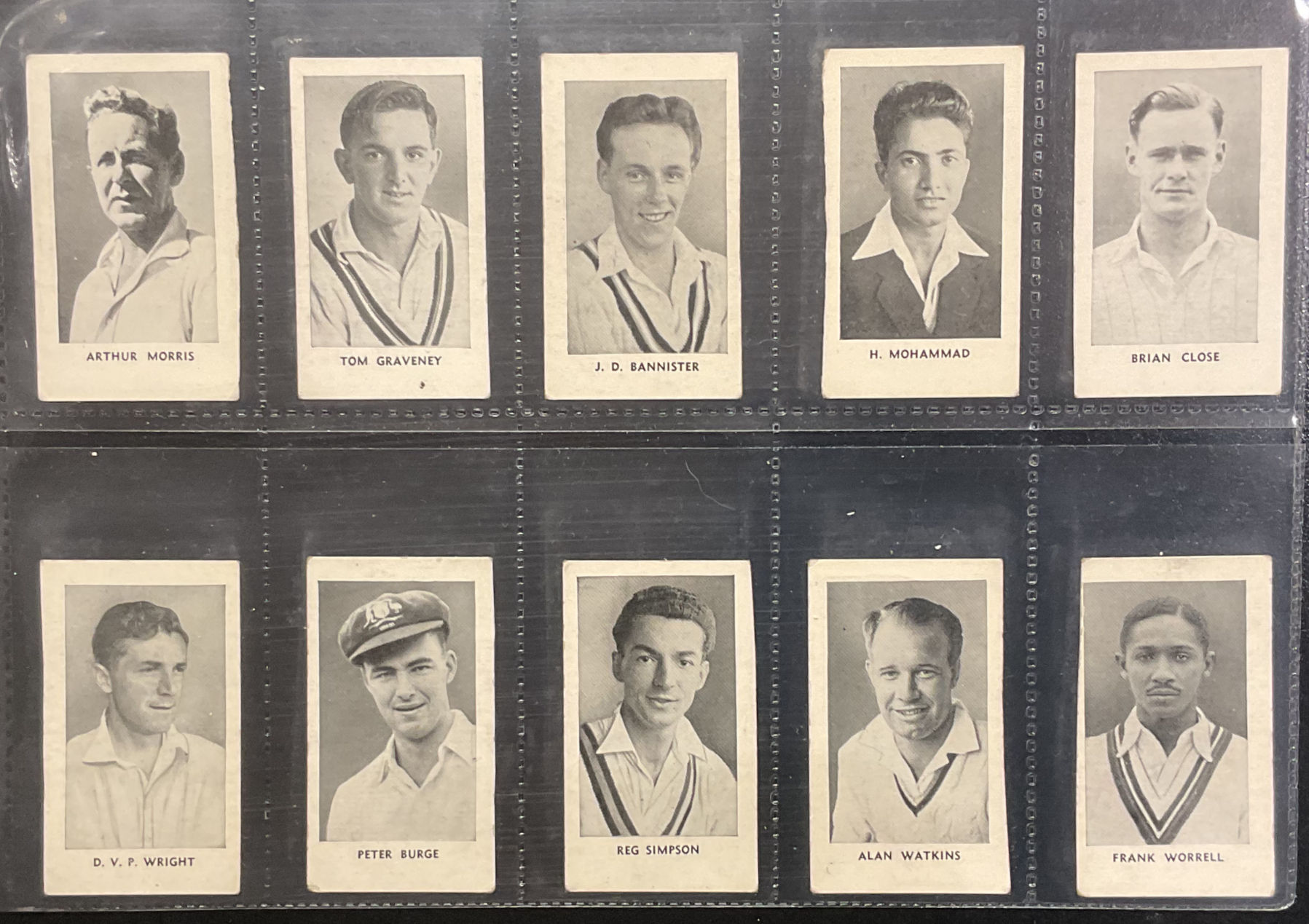 Thomson The Worlds Best Cricketers Mauve Back Different Trade Cards