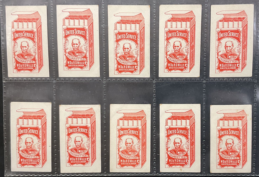 Thumbnail: Wills United Services Flag Girls Of All Nations Cigarette Cards