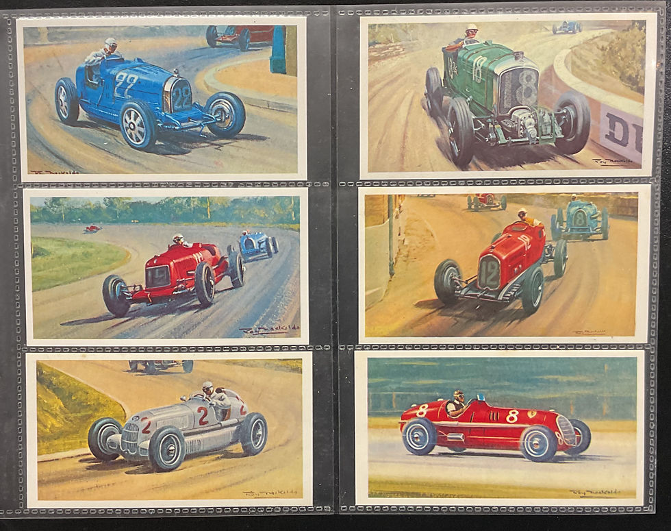 Thumbnail: Mobil The Story Of Grand Prix Racing Motor Racing Trade Cards