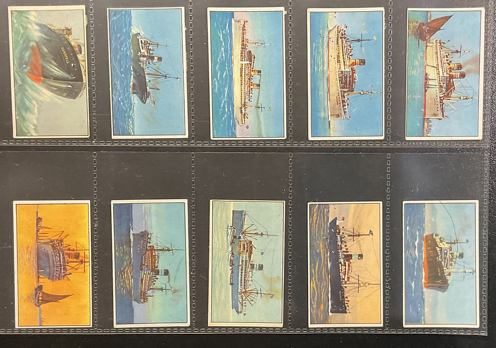 Thumbnail: Martin Brinkman Worlds Merchant Ships German Cigarette Cards