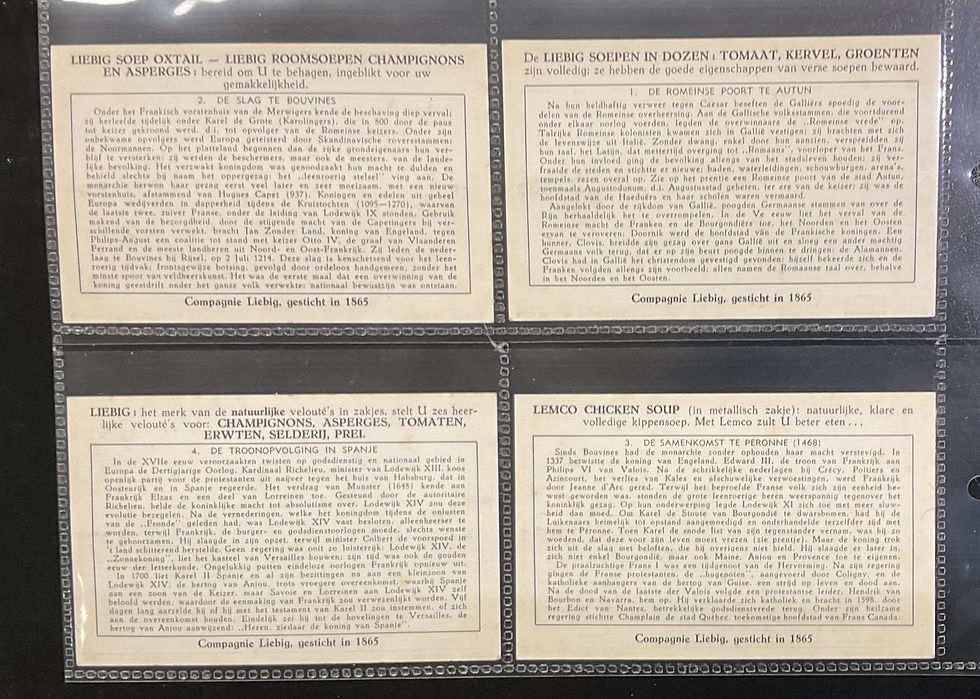 Thumbnail: Liebig History Of France Liebig S1629 Trade Cards