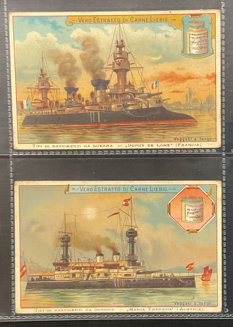 Thumbnail: Liebig Types Of Warships S502 Liebig Cards