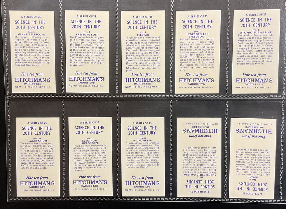 Thumbnail: Hitchmans Tea Science In The 20th Century Tea Cards