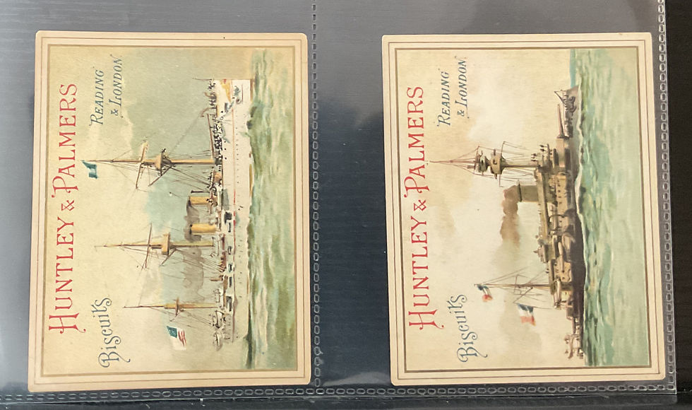 Thumbnail: Huntley & Palmers Warships Of Nations Trade Cards
