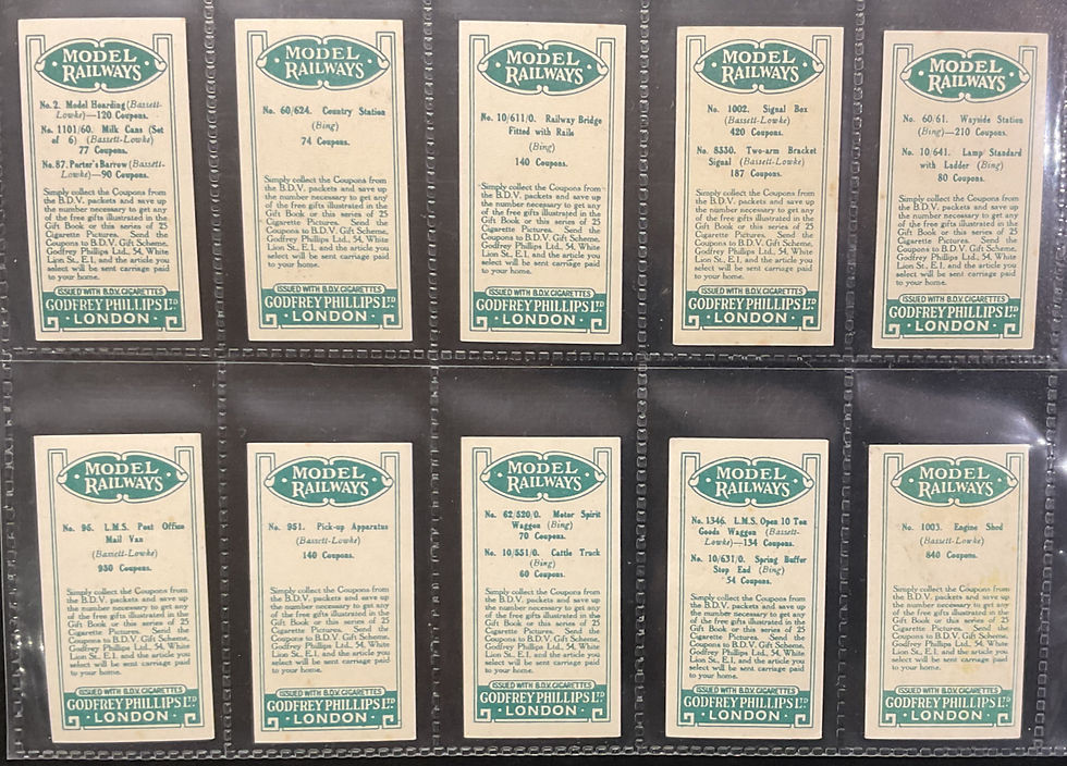 Thumbnail: Phillips Model Railways Cigarette Cards