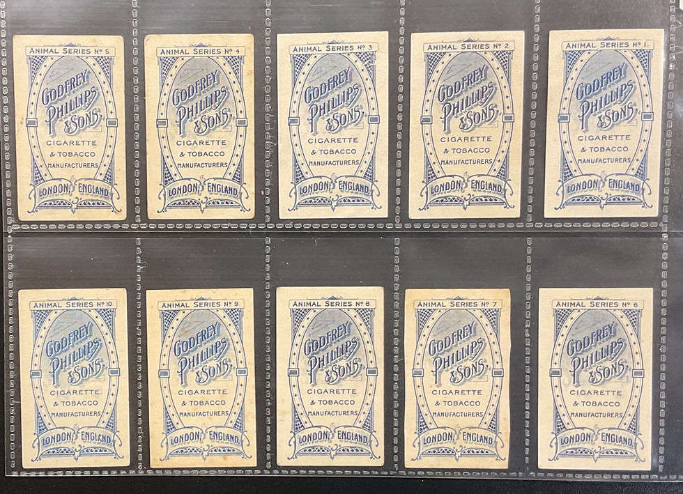 Thumbnail: Phillips Animal Series Cigarette Cards