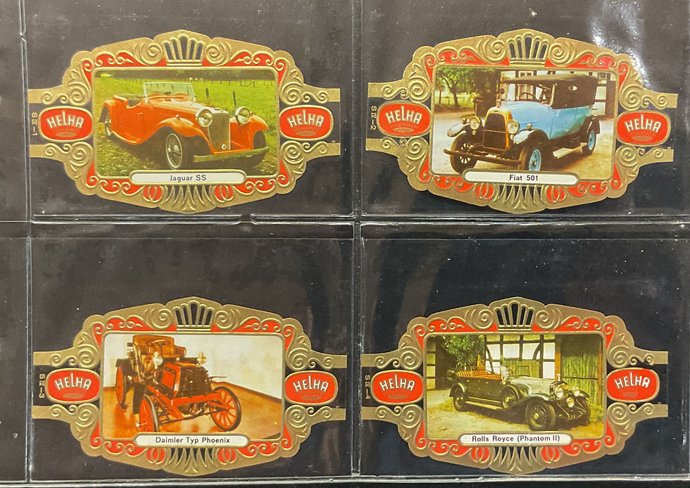 Thumbnail: Helha Vintage Cars German Issue Cigar Bands