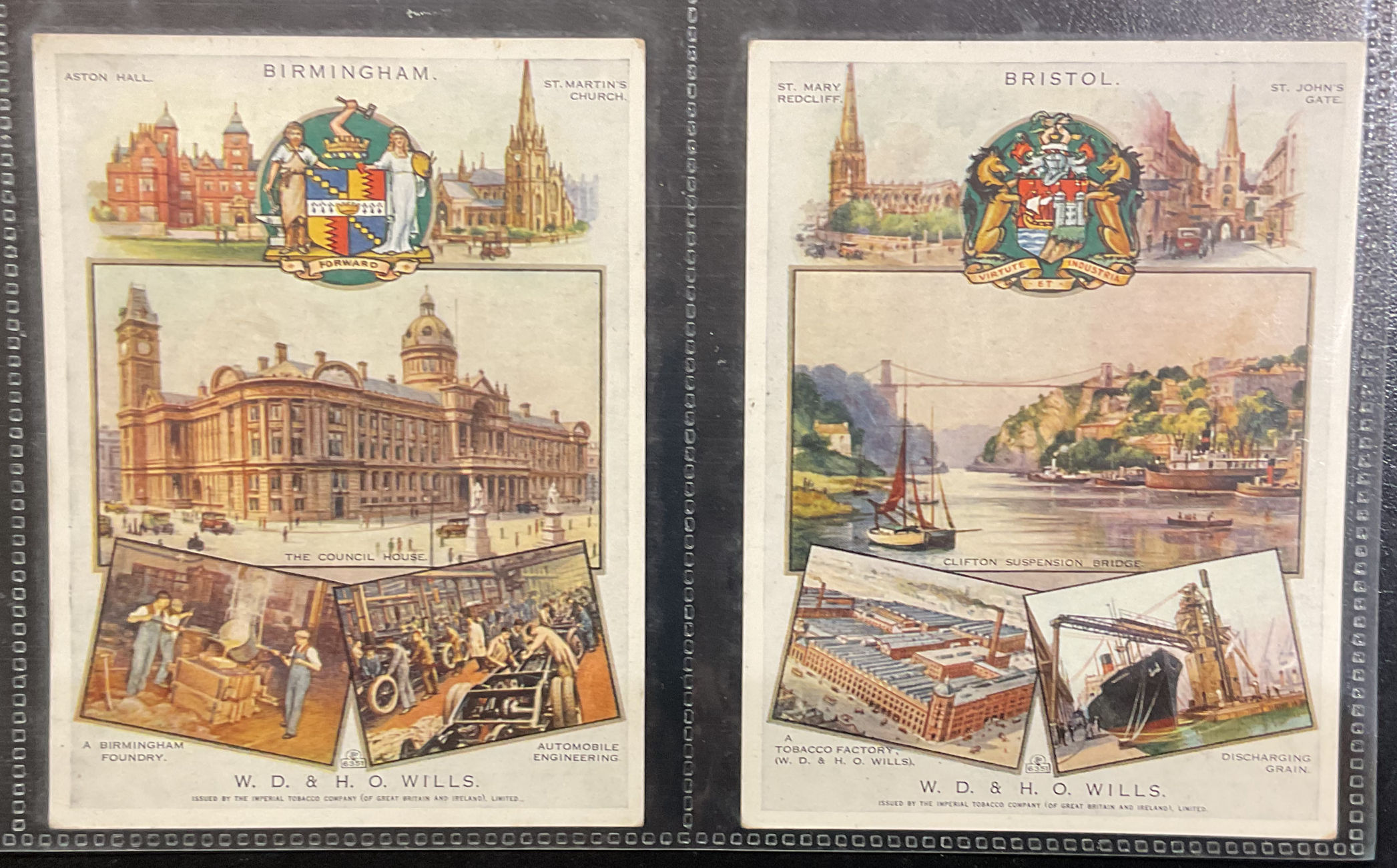 Wills Cities Of Britain Cigarette Cards