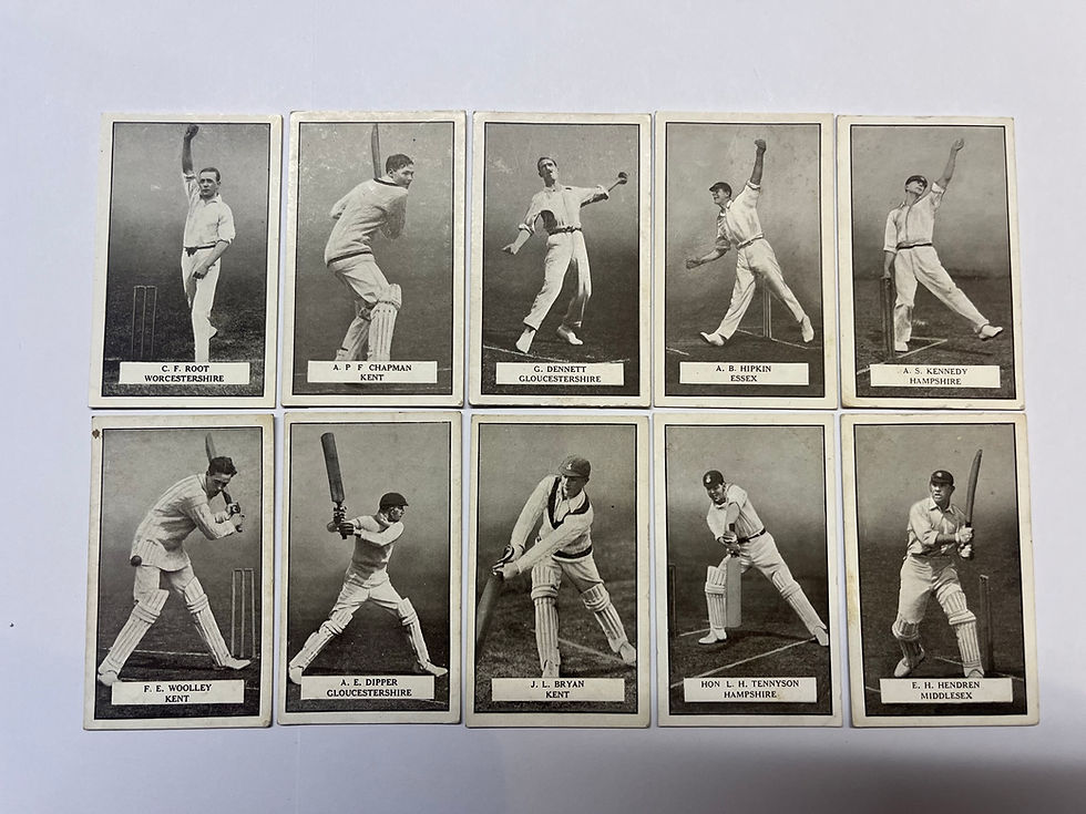 Thumbnail: Gallaher Famous Cricketers 1926 Cigarette Cards