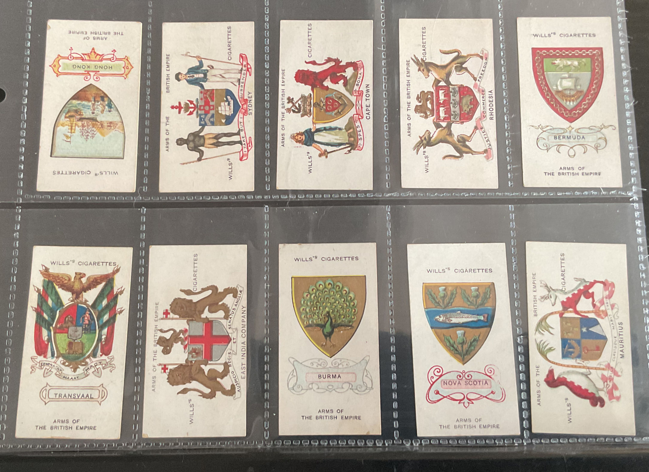 Wills Australia Arms Of The British Empire Specialities Cigarette Cards