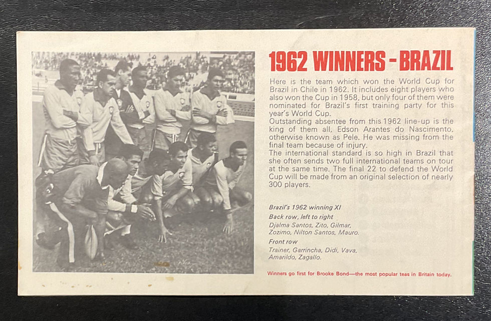 Thumbnail: Brooke Bond 1966 World Cup Souvenir Album Tea Album
