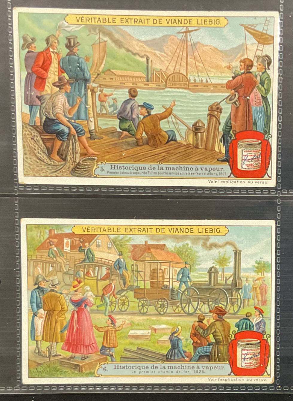 Thumbnail: Liebig The Story Of Steam Engines S936 Trade Cards