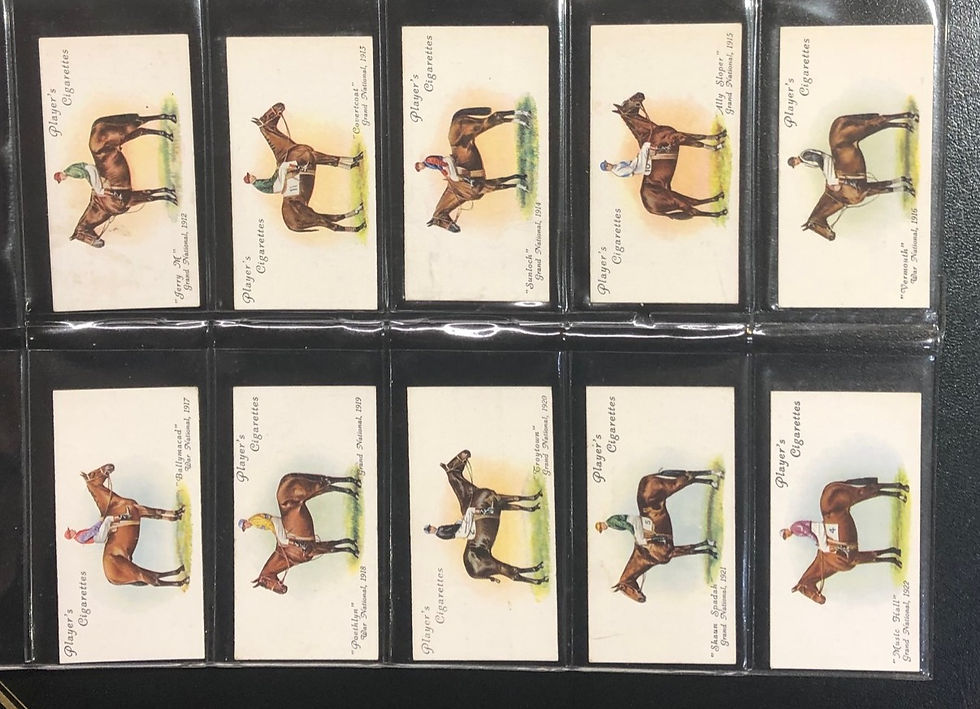 Thumbnail: Players Derby And Grand National Winners Cigarette Cards
