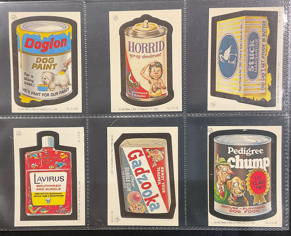 Topps Ireland Wacky Packages Bubblegum Cards
