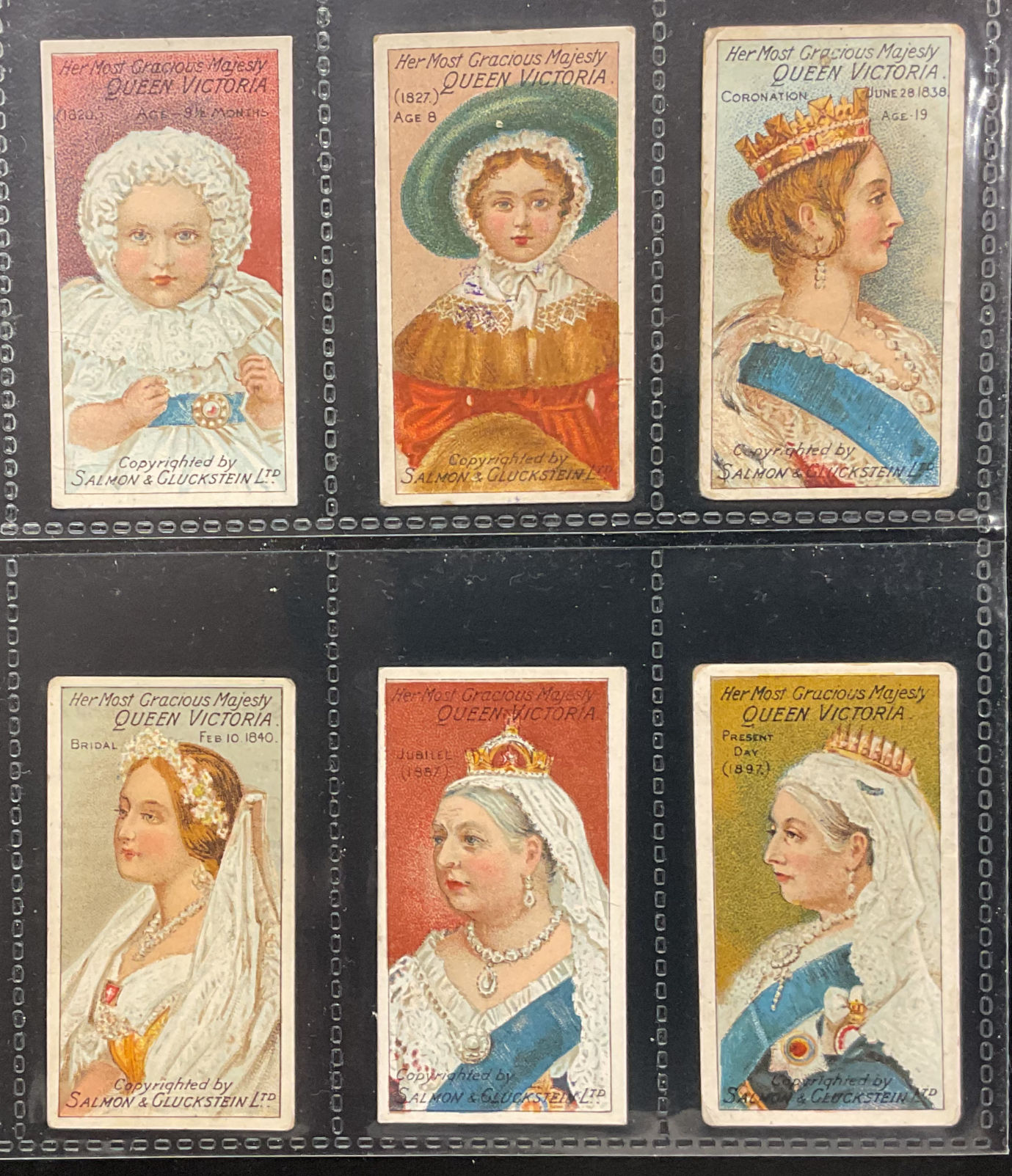 Salmon & Gluckstein Her Most Gracious Majesty Queen Victoria Cigarette Cards
