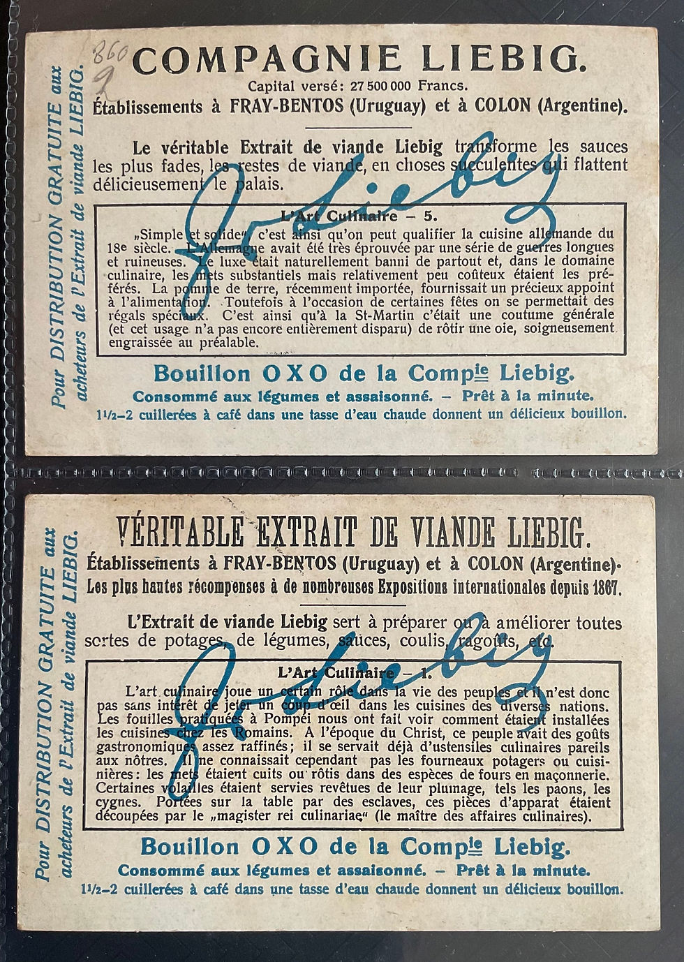 Thumbnail: Liebig The Art Of Cooking S1037 Trade Cards