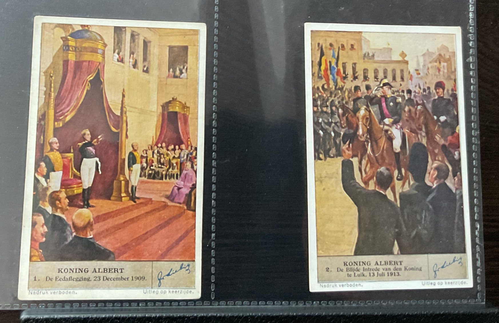 Liebig King Albert S1342 Trade Cards