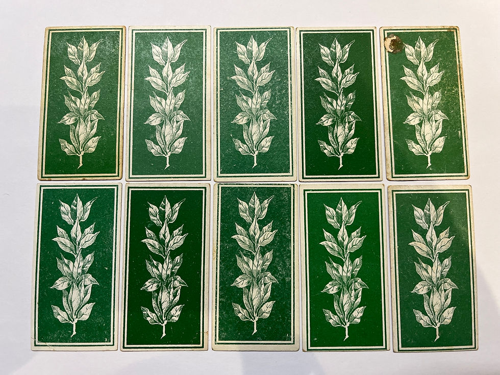 Thumbnail: British American Tobacco B.A.T Beauties Tobacco Leaf Back Cigarette Cards