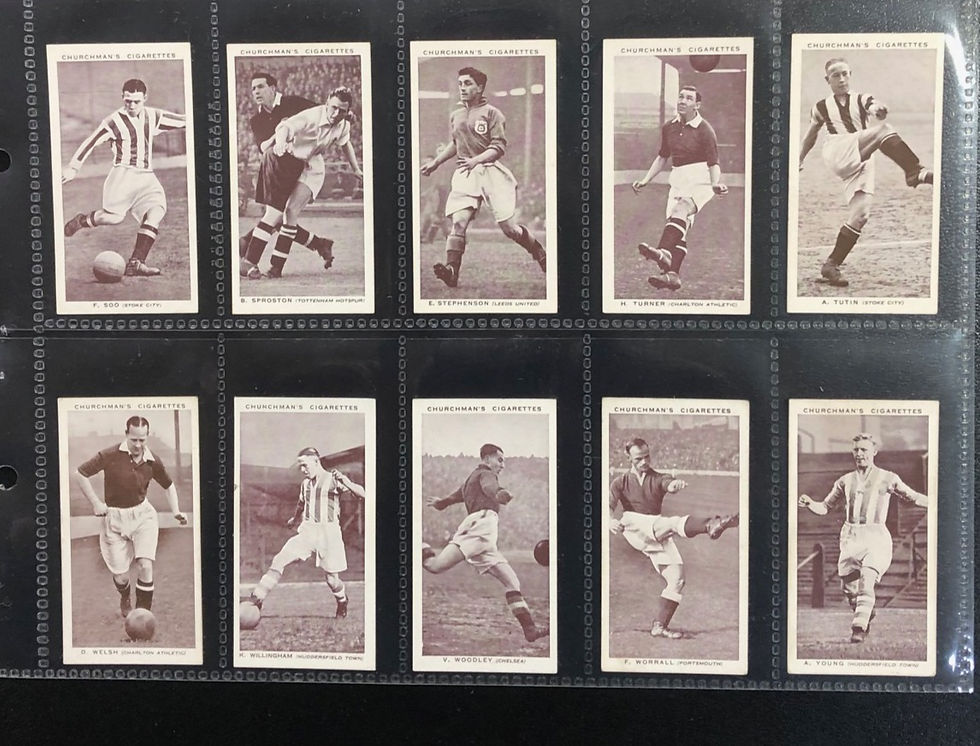 Thumbnail: Churchman Association Footballers Cigarette Cards
