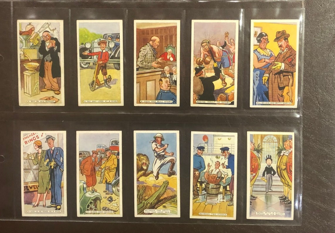 Ardath Figures Of Speech Cigarette Cards