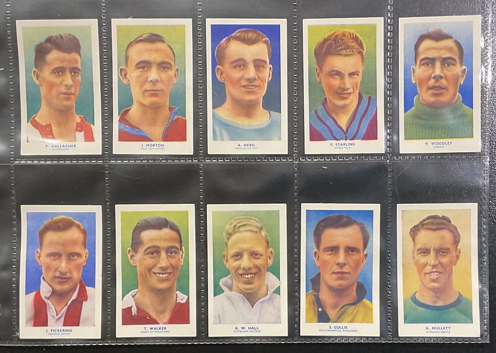 Thumbnail: Hills Famous Footballers Coloured Archer Cigarette Cards
