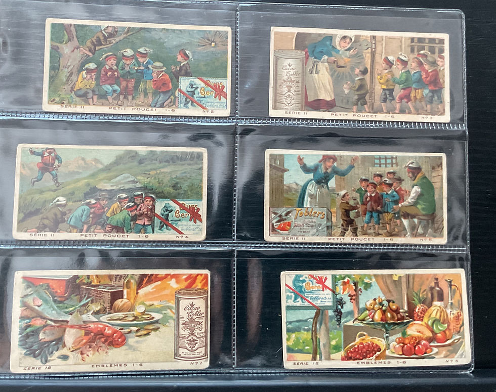 Thumbnail: Chocolat Tobler Cards x 36 Swiss Issue Confectionary Cards
