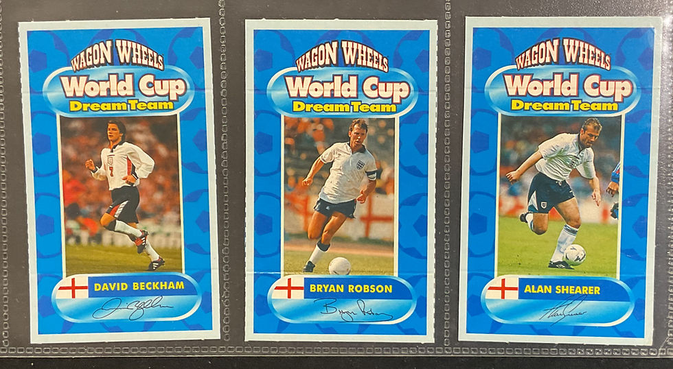 Thumbnail: Burtons Wagon Wheels World Cup Dream Team Football Confectionary Cards