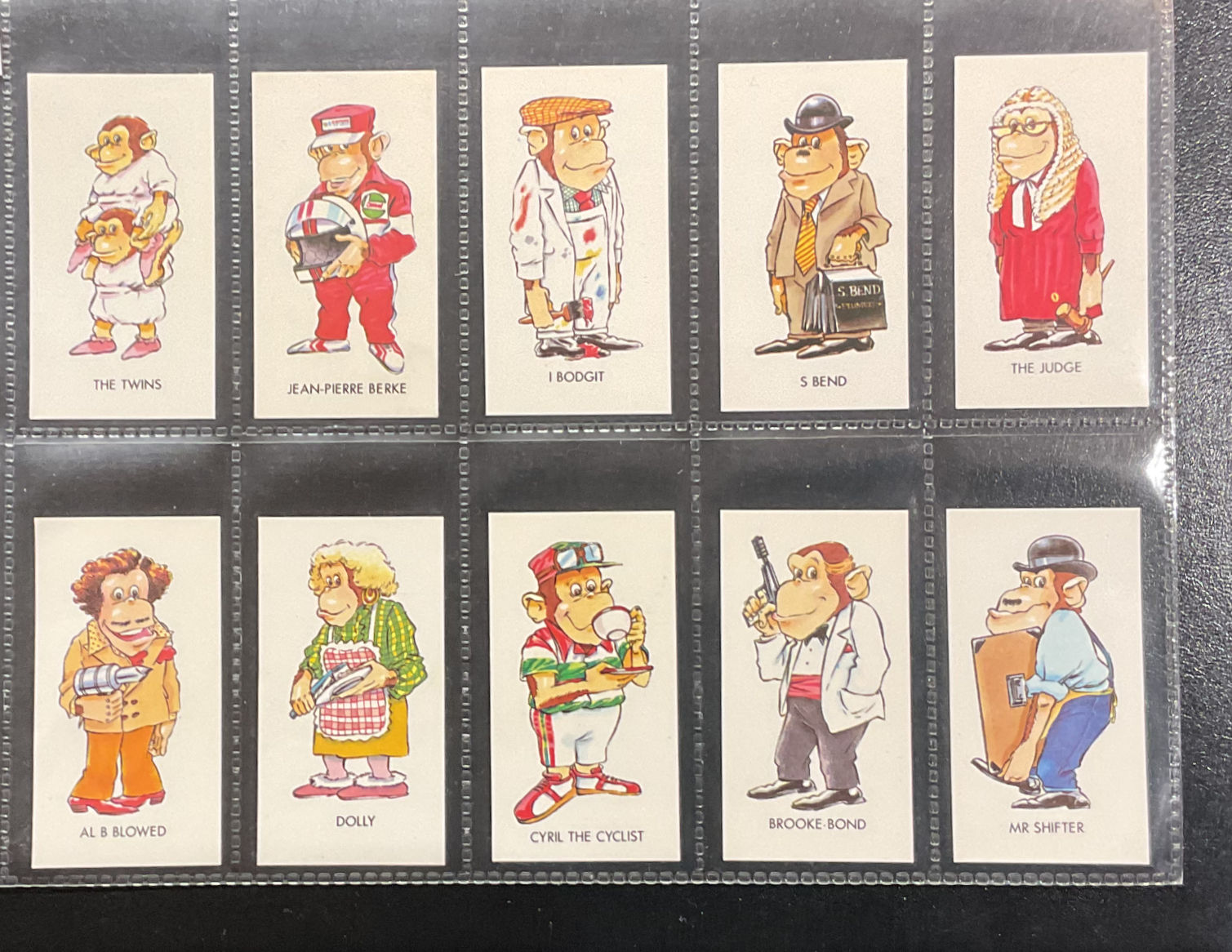 Brooke Bond Tea Chimp Stickers Tea Cards