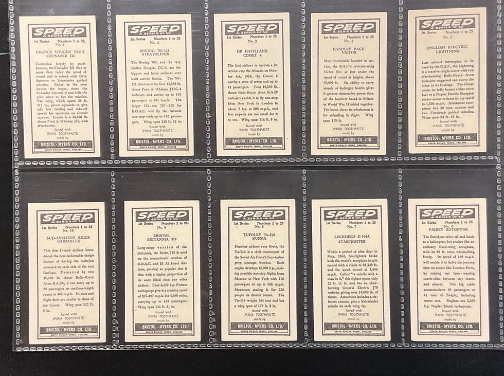 Thumbnail: Bristol Myers Speed Trade Cards