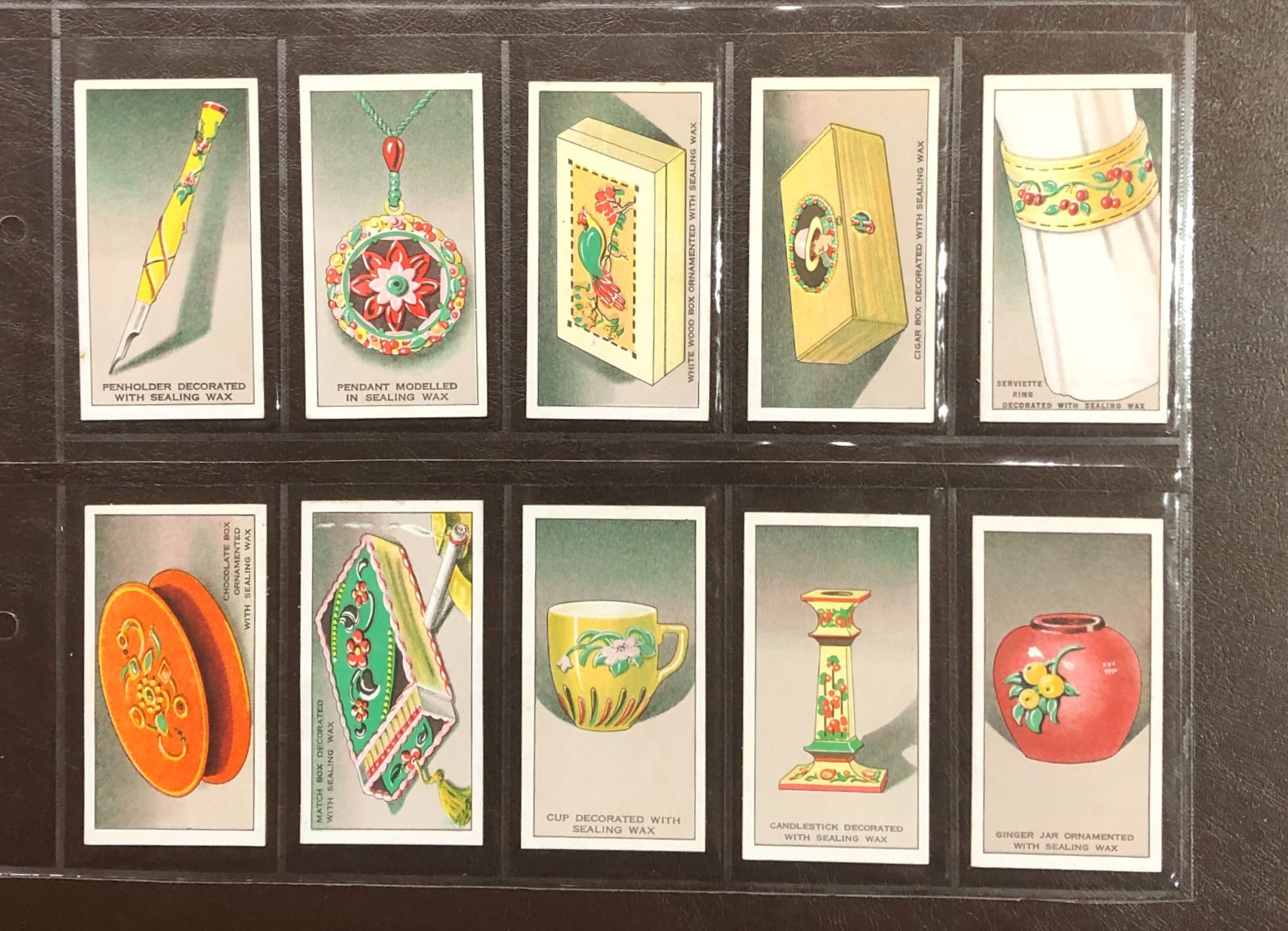 Morris Wax Art Series Cigarette Cards