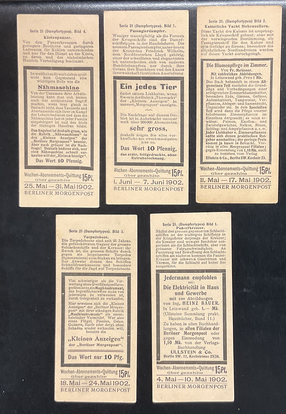 Thumbnail: Berliner Morgenpost German Warships German Trade Cards