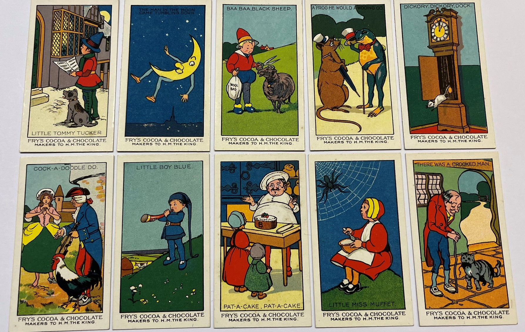 Fry's Nursery Rhymes Confectionary Cards