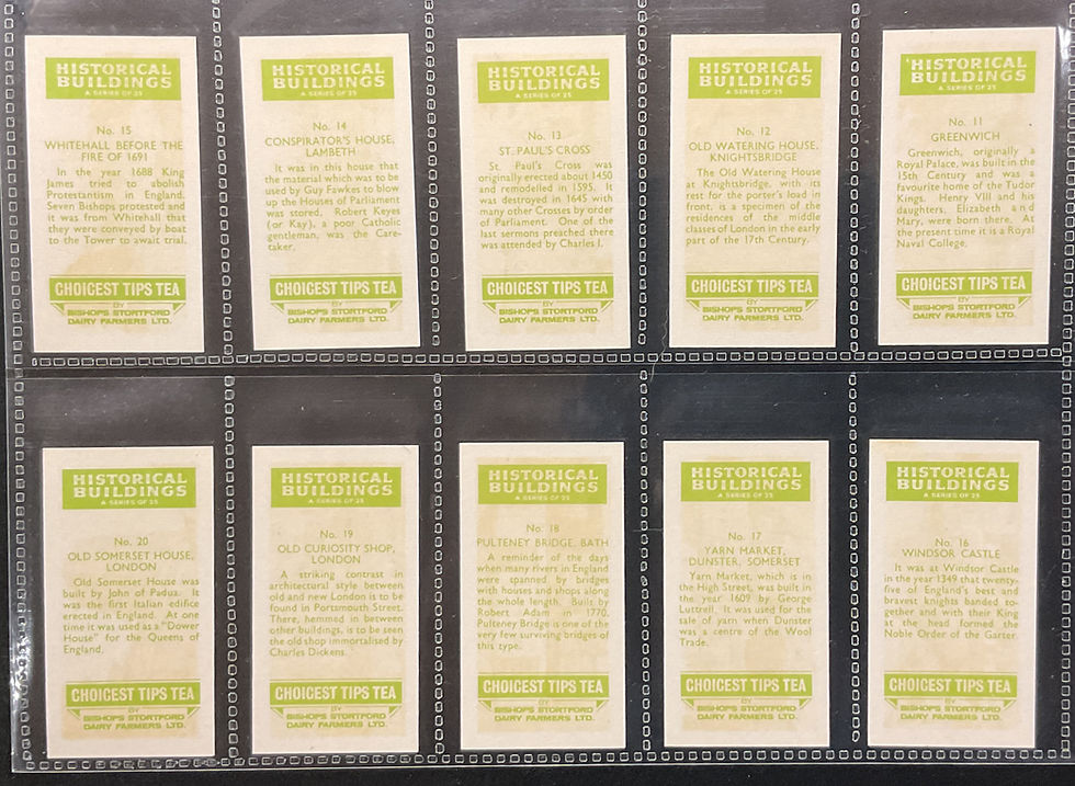 Thumbnail: Bishops Stortford Historical Buildings Tea Cards