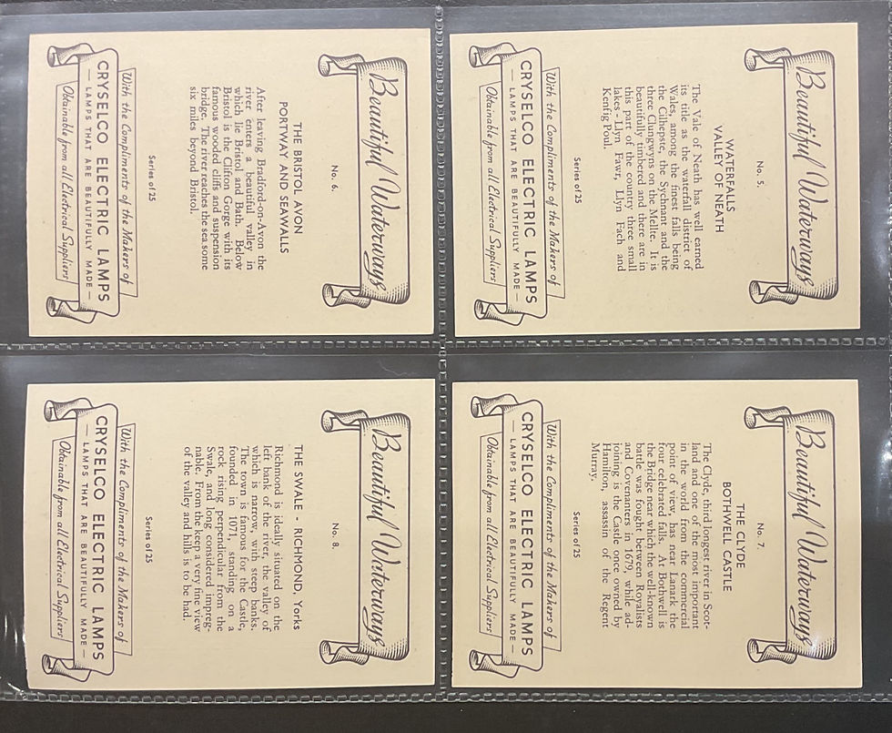 Thumbnail: Cryselco Electric Lamps Beautiful Waterways Trade Cards