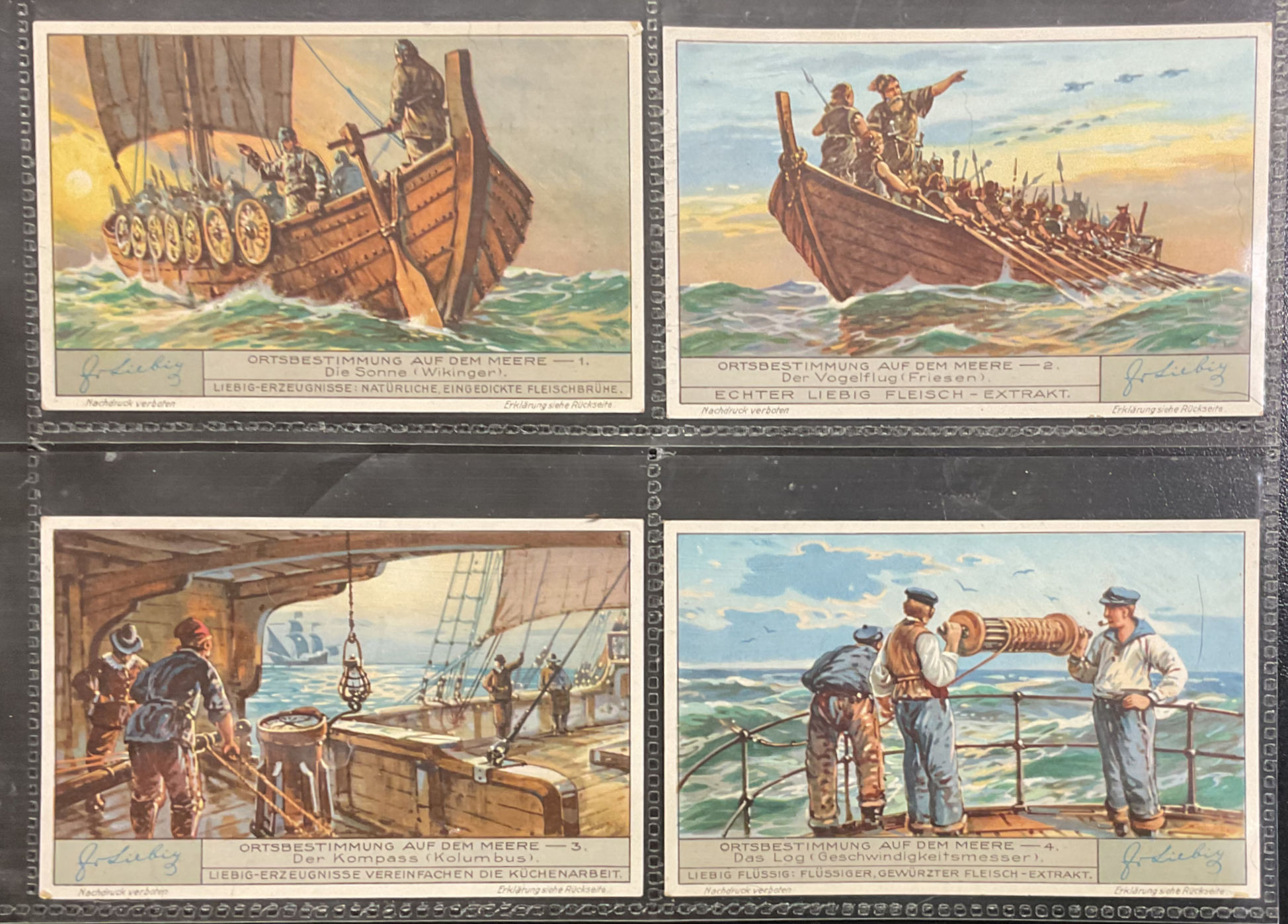 Liebig Fixing A Position At Sea S1258 Trade Cards
