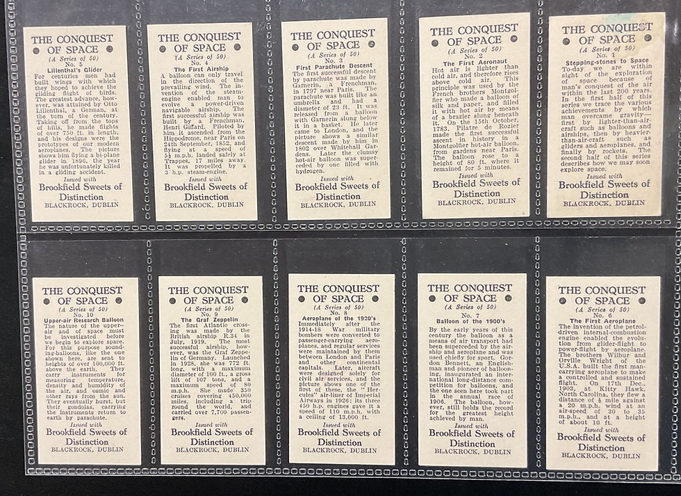 Thumbnail: Brookfield Sweets The Conquest Of Space Confectionary Cards