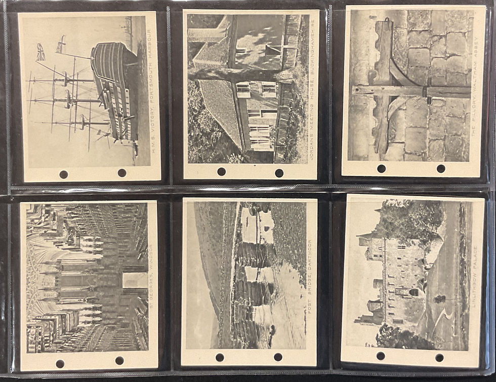 Thumbnail: Sarony Links With The Past Australia Cigarette Cards